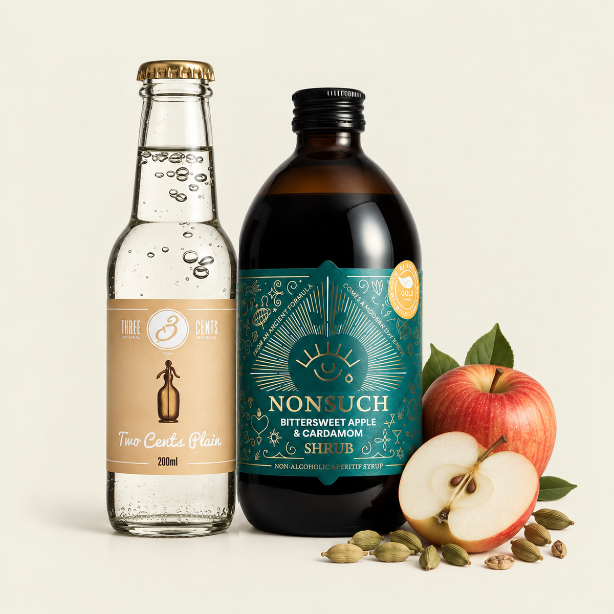 Bittersweet Apple & Cardamom and Three Cent Soda Water bundle